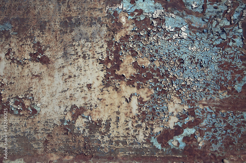 rusty iron wall background / abstract old background iron texture