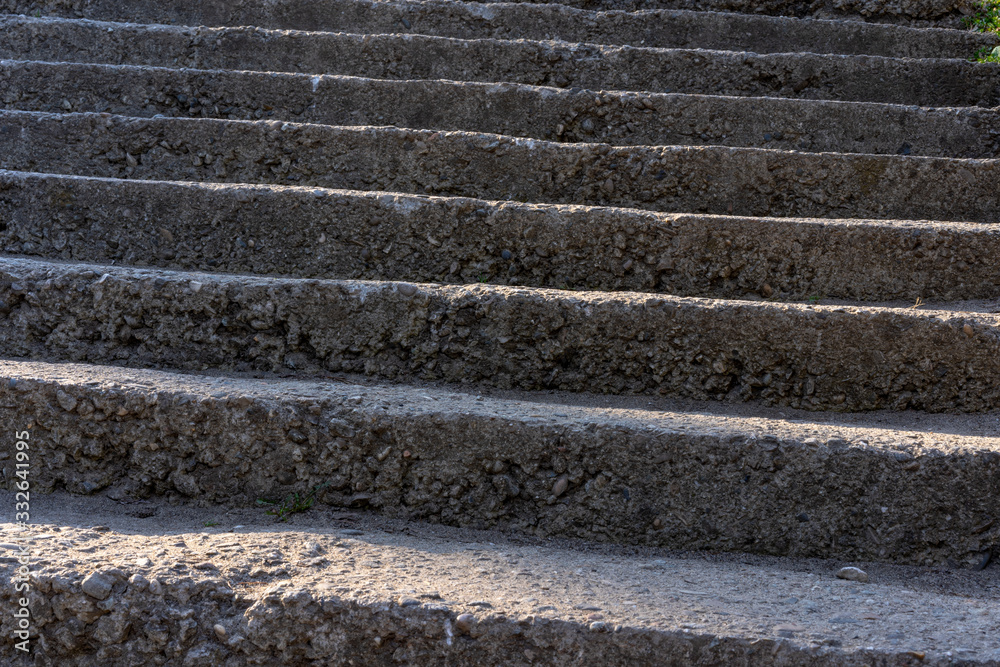 Stairs of stones and clay leading up Stairs of stones and clay leading up