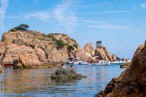 Cala Aigua Xelida in Costa Brava, Girona, Catalonia (Spain).