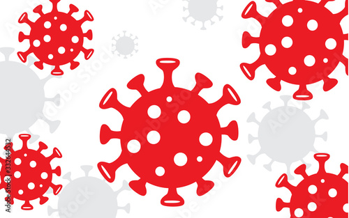 Illustrations concept coronavirus COVID-19. virus wuhan from china. Vector illustrate.