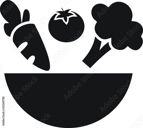 eat healty food vegetable and fruit icon symbol