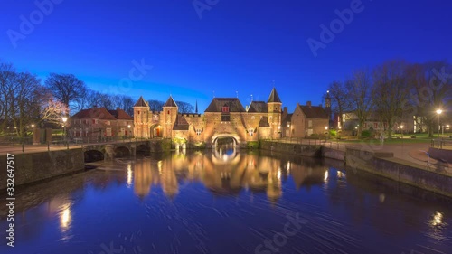 Amersfoort, Netherlands at the Koppelpoort at dawn. photo