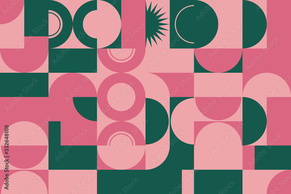 Deconstructed Abstract Vector Pattern Design