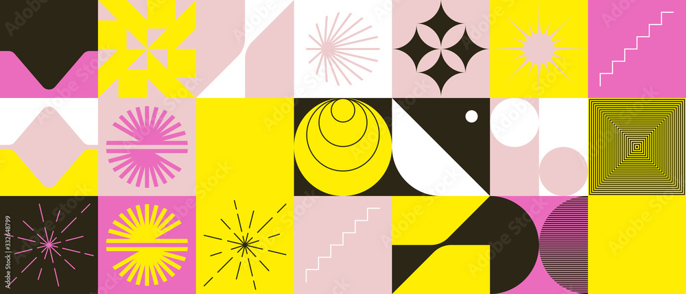Obraz premium Neo Modernism Artwork Pattern Design
