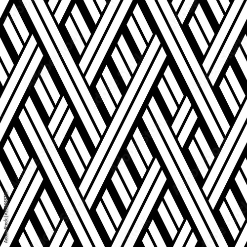 Seamless pattern with oblique black segments