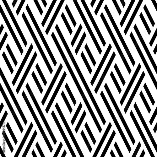 Seamless pattern with oblique black segments