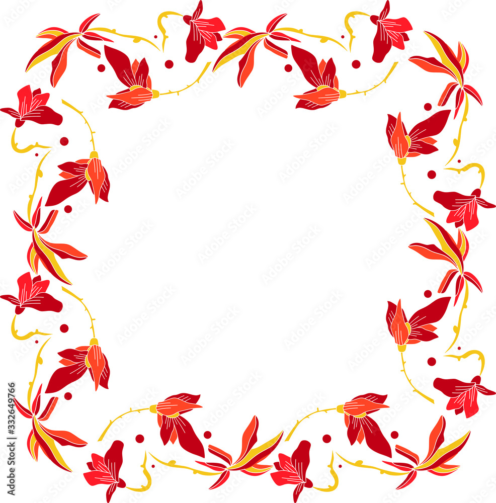 Obraz premium autumn leaves frame