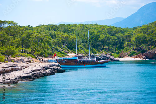 View of the Mediterranean coast. Turkey