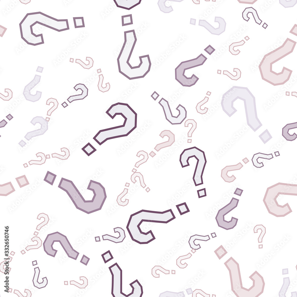 Quiz seamless pattern. Question marks, doubt, faq Quiz seamless pattern. Question marks, doubt, faq