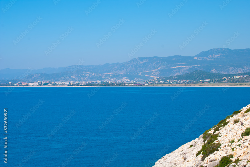 View of the Mediterranean coast. Turkey