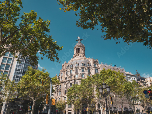 Paseo de Gracia in Barcelona, Cataluña, España photo