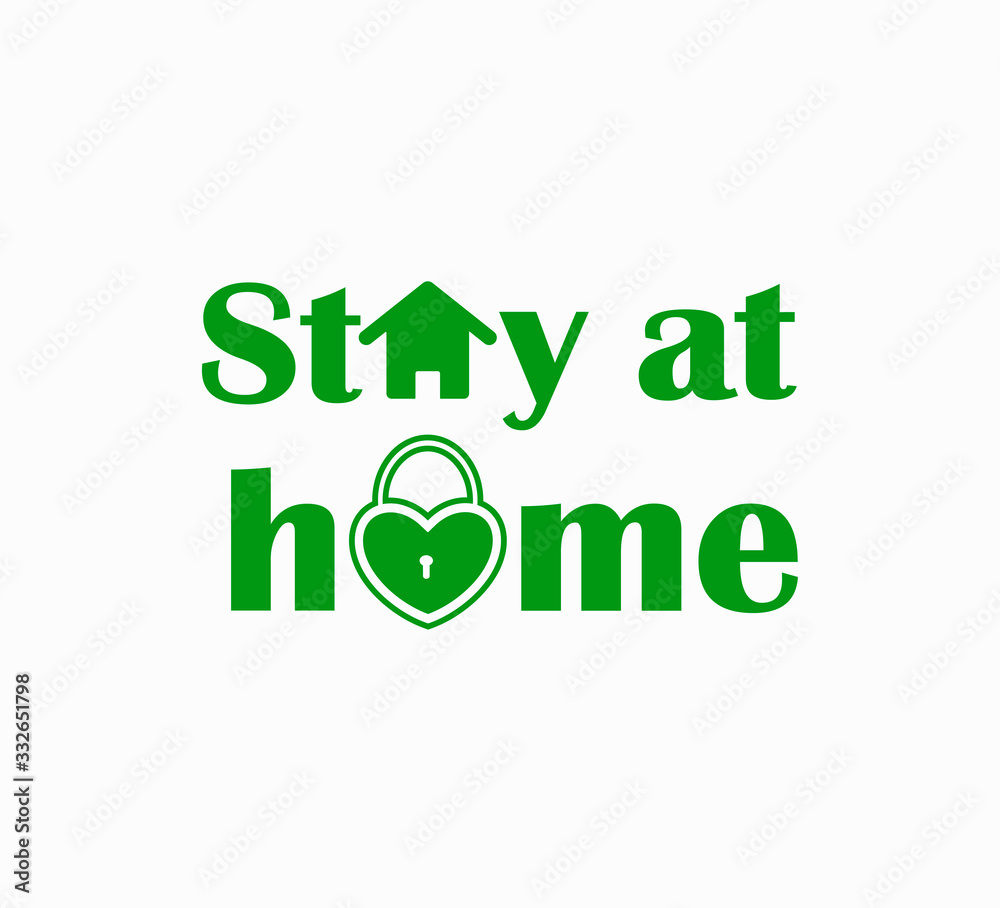 Vector icon - stay home, quarantine self-isolation. World coronavirus pandemic - prevention of self-isolation. Vector icon - stay home, quarantine self-isolation. World coronavirus pandemic - prevention of self-isolation.