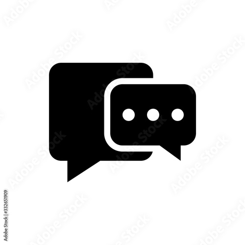 Chatting Vector Icon Glyph Illustration