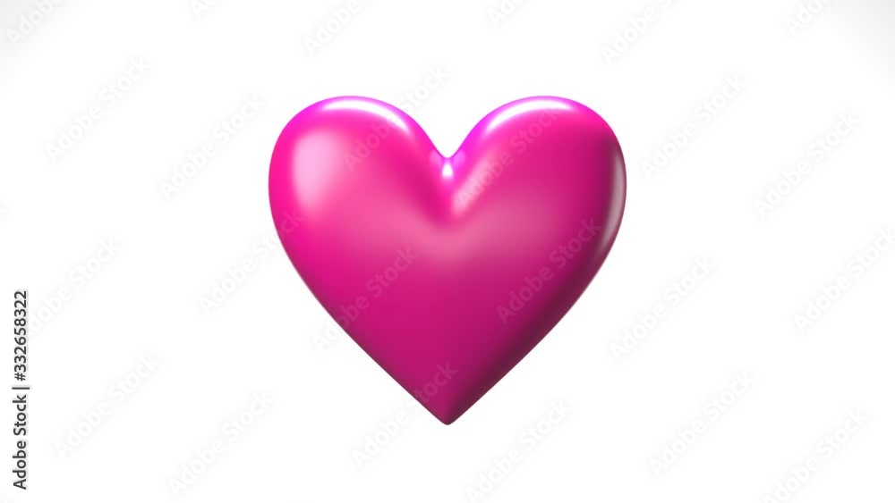 Pink broken heart objects in white background. Heart shape object shattered into pieces. Pink broken heart objects in white background. Heart shape object shattered into pieces.