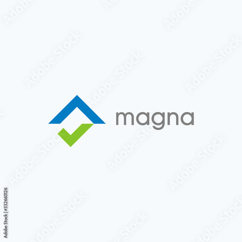 Check property logo design vector template