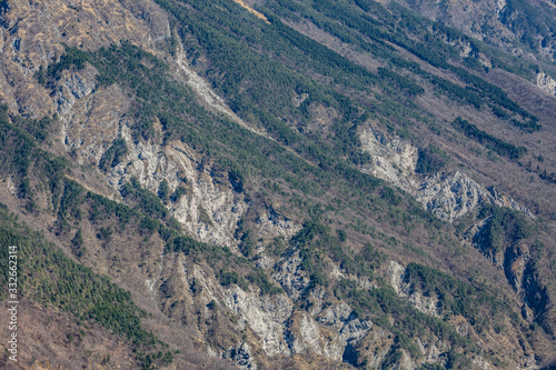 Mountain range. Close up view. Monte Quarnan, Italian Alps, near Gemona, Friuli Venezia Giulia, Italy