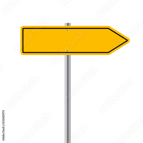 sign road Blank  vector illustration