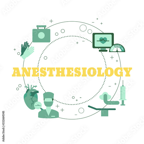 Vector Anesthesiology Concept