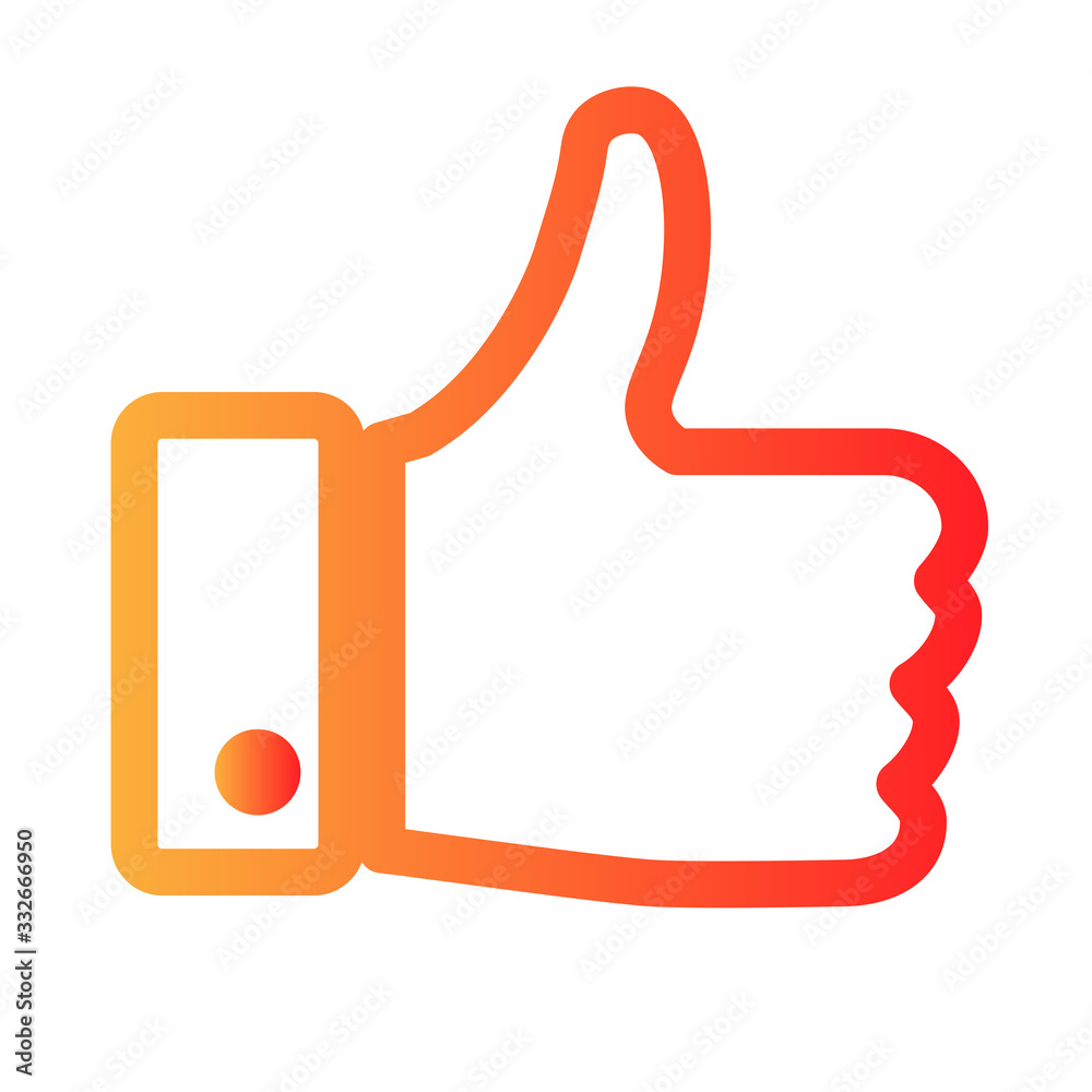 Obraz premium Like Button Logo, Like it Illustration