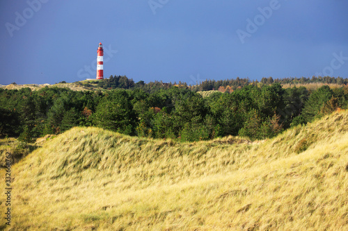 A Lighthouse in the Dunes of Amrum, Germany, Europe