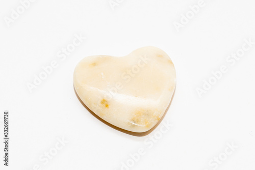 Heart of stone leopard pattern partially white creamy and ivory colored