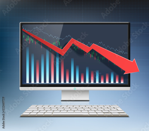 Economic and financial recession in the stock market.