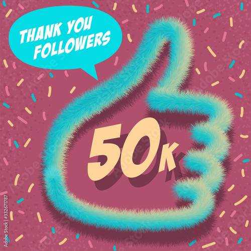 Vector Fluffy Like Followers_50k