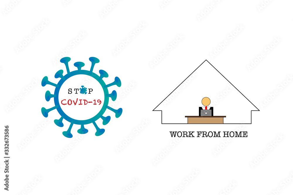 COVID-19 prevention concept: Stay at home