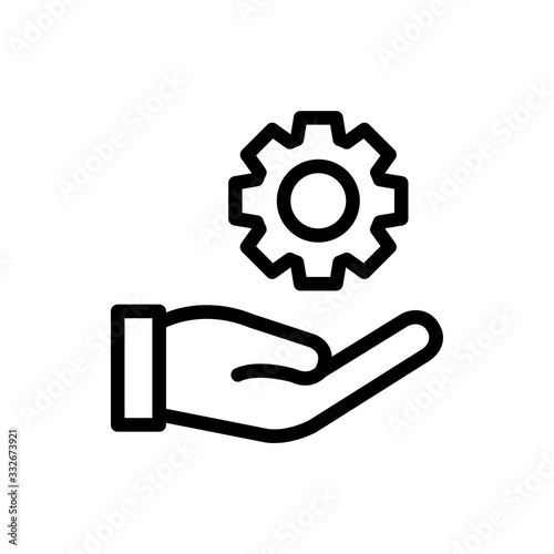 Preferences Vector Icon Line Illustration.
