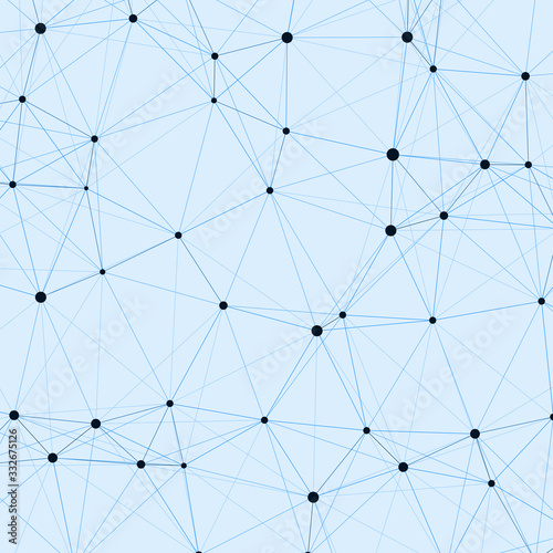 Network Mesh Computation Art background illustration