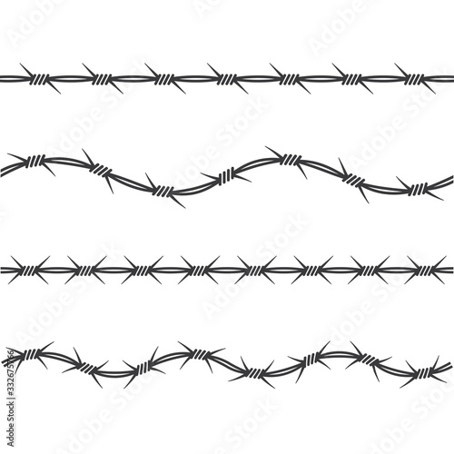 barbed wire vector illustration design