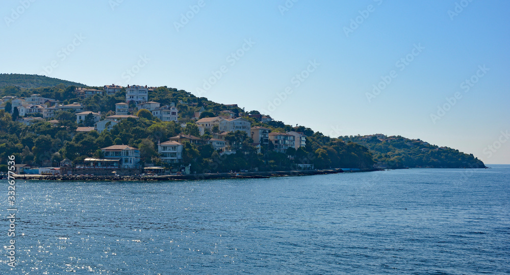 Burgazada, one of the Princes' Islands, also called Adalar, in the Sea of Marmara off the coast of Istanbul