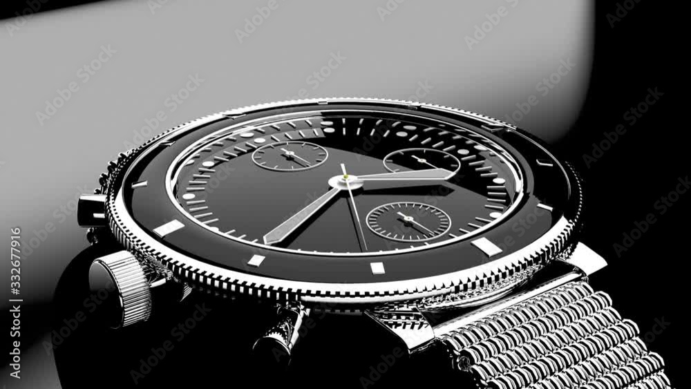 watch hand on a watch Stock Video Adobe Stock