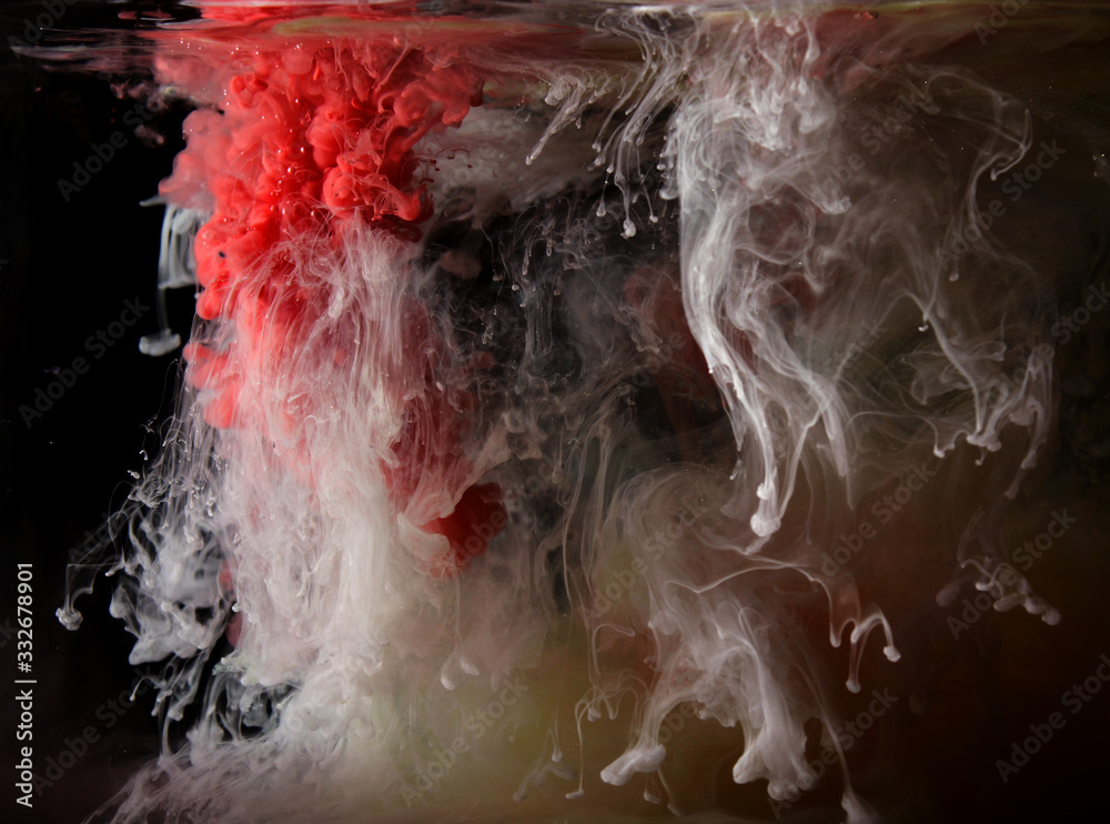 Obraz premium Bunte Farben Unterwasser