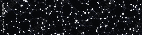 Network Mesh Computation Art background illustration