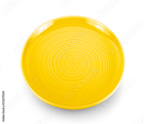 circle plate isolated on white background