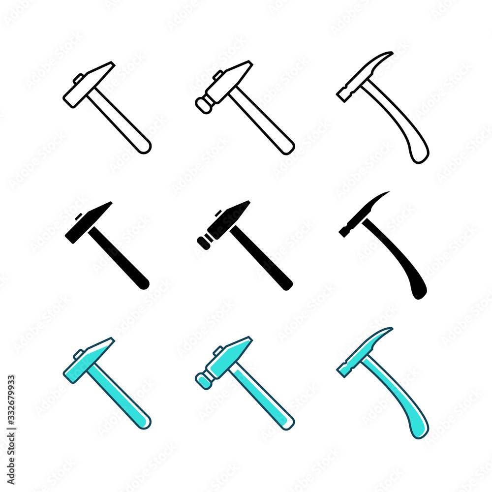 Hammer icons Hammer icons