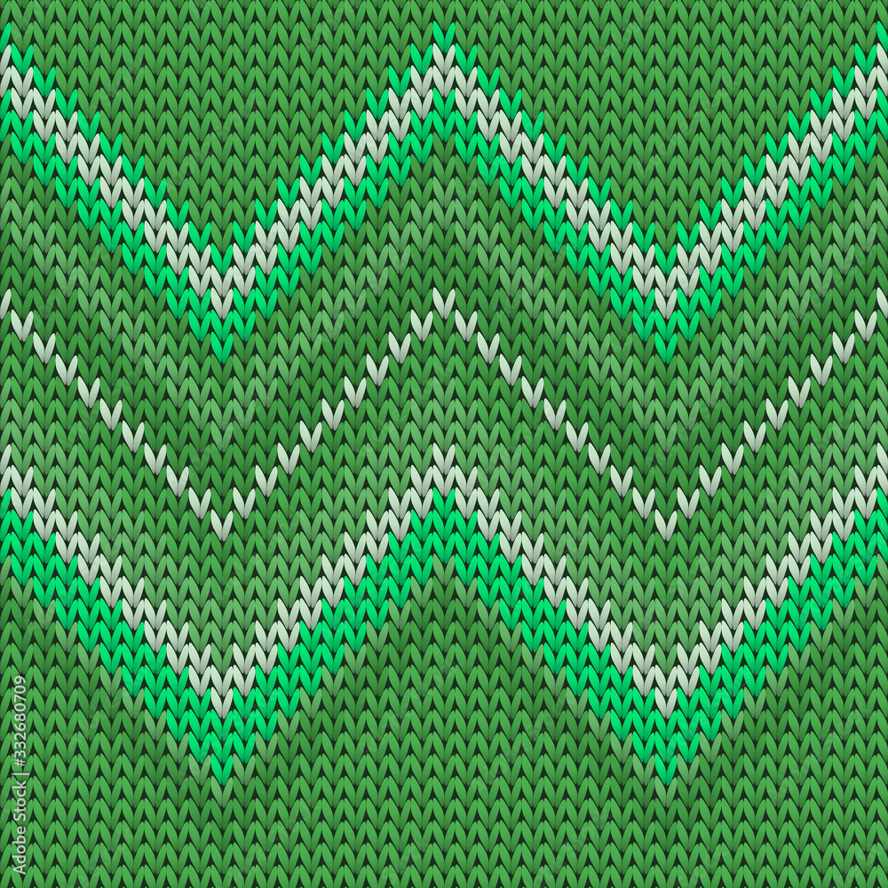 Obraz premium Cozy zig zal lines knitting texture geometric 