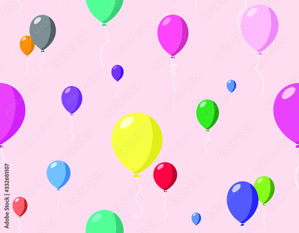 Seamless balloons pattern Seamless balloons pattern