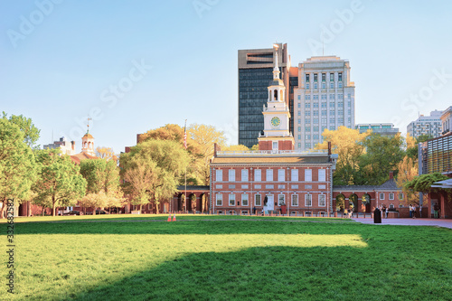 Independence Hall on Chestnut Street in Philadelphia