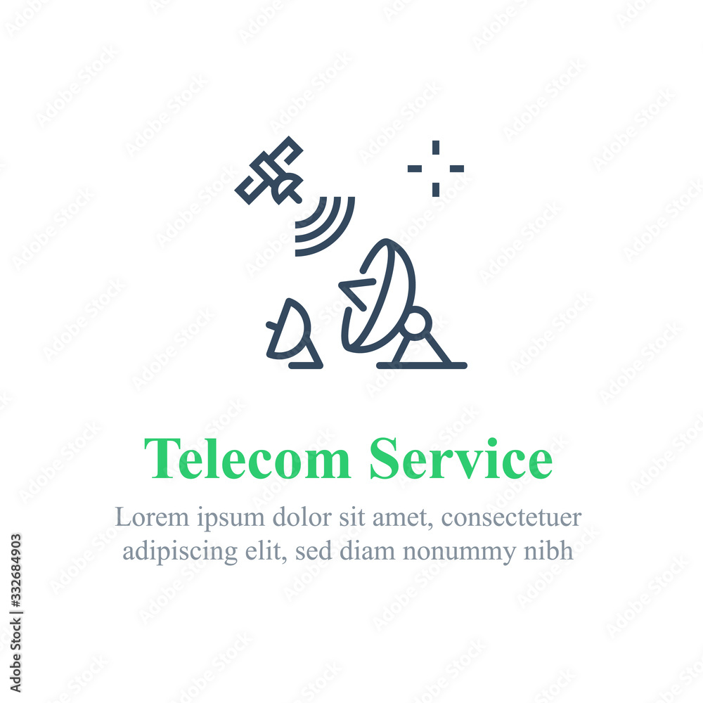 Telecommunication services, satellite internet, wireless technology, mobile connection