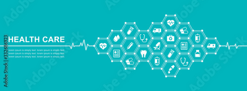 Group of elements flat icons in medicine, medical, health, cross, healthcare for background concepts vector illustration