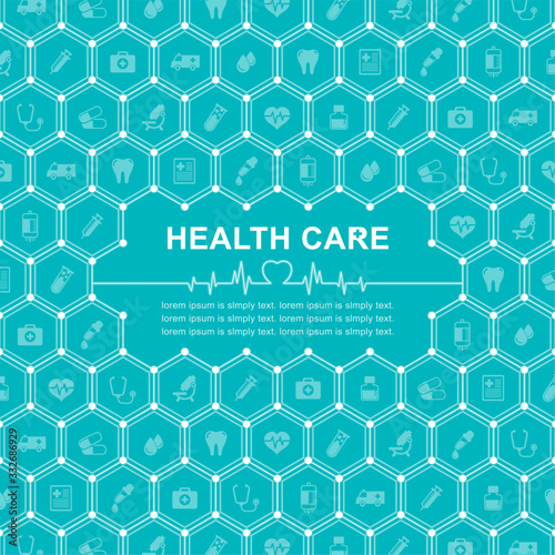 Group of elements flat icons in medicine, medical, health, cross, healthcare for background concepts vector illustration