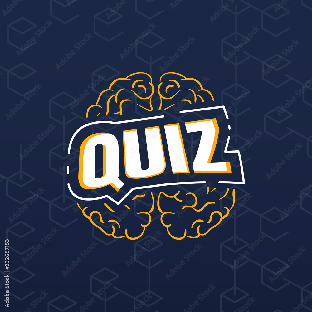 quiz logo and icon vector Isolated image Stock Vector | Adobe Stock