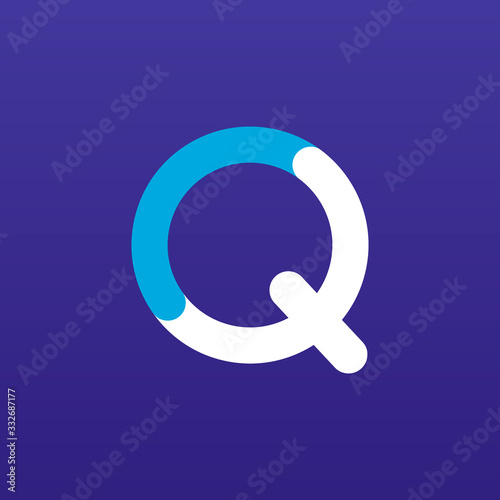 quiz logo and icon vector Isolated image