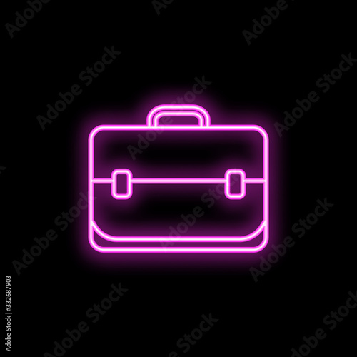Teacher diplomat neon icon. Simple thin line, outline vector of school icons for ui and ux, website or mobile application