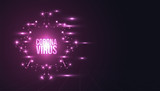 Coronavirus Background with Glowing Design