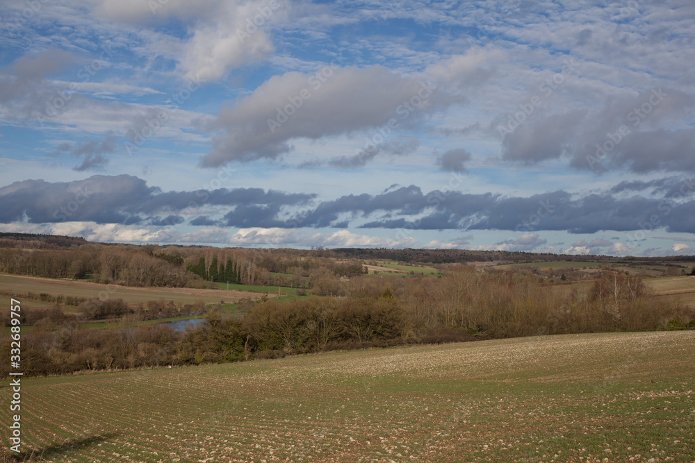 Views of Widford, Asthall and Swinbrook near Burford, West Oxfordshire, UK