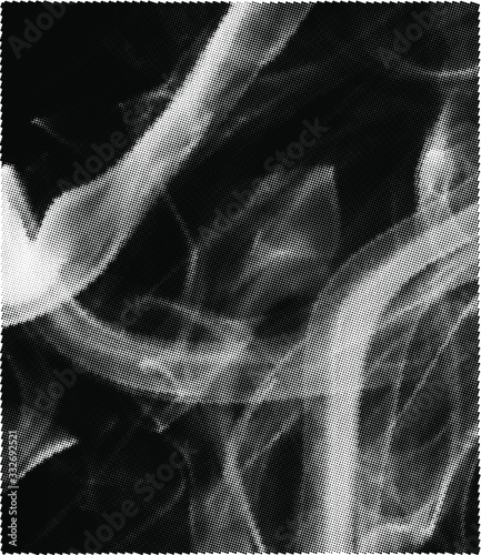 Abstract white smoke texture on black background