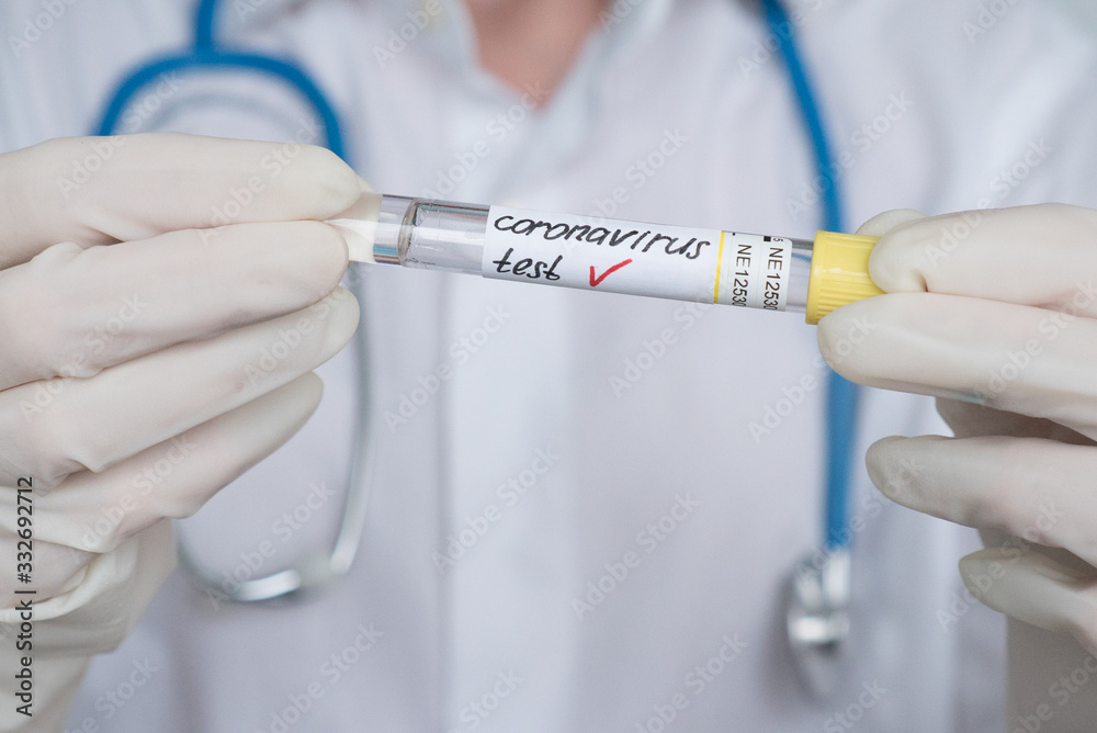 Coronavirus 2019-nCoV Blood Sample. Corona virus outbreaking. Epidemic virus Respiratory Syndrome. China. Covid-19 Coronavirus 2019-nCoV Blood Sample. Corona virus outbreaking. Epidemic virus Respiratory Syndrome. China. Covid-19